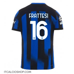 Inter Milan Davide Frattesi #16 Prima Maglia 2023-24 Manica Corta